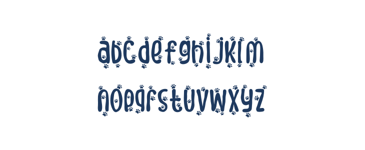 Meow Zilla Paw 2 Lowercase