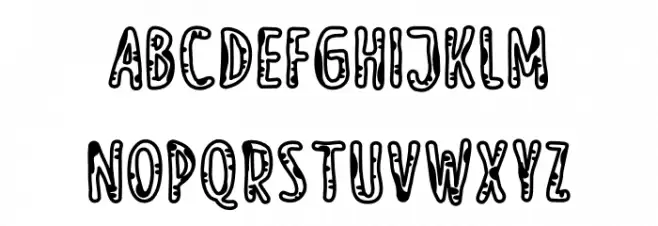 Meow Zilla Spot Caratteri MAIUSCOLE