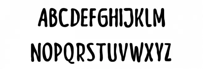 Meow Zilla Caratteri MAIUSCOLE