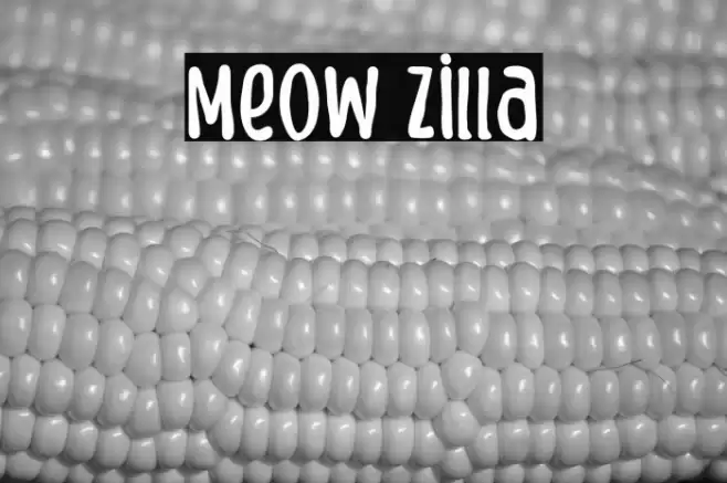 Meow Zilla Caratteri examples