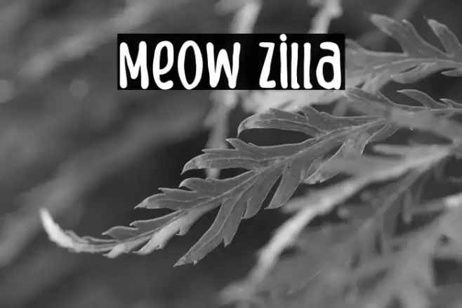 Meow Zilla Caratteri examples