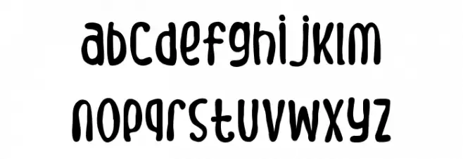 Meow Zilla Caratteri MINUSCOLO