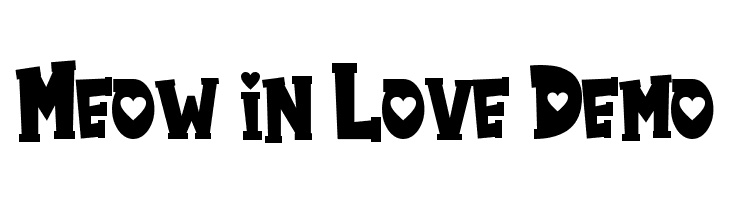 Meow in Love Demo  Descarca Fonturi Gratis