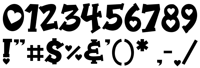 Meow in Love Demo Font OTHER CHARS