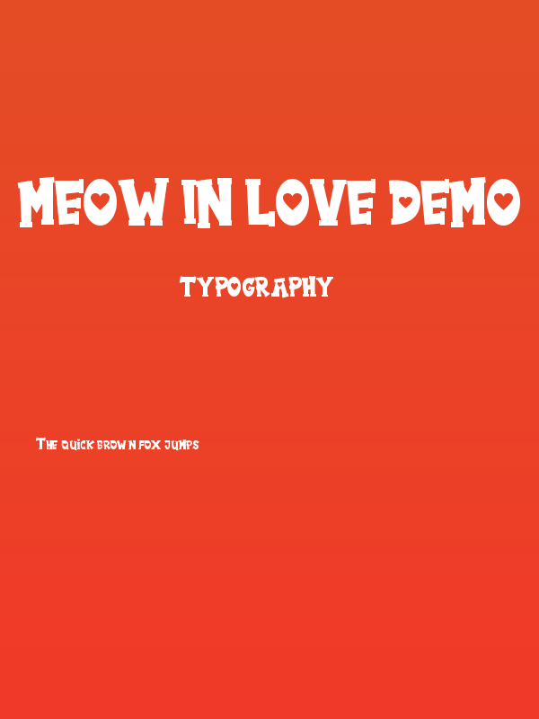 Meow in Love Demo Poster