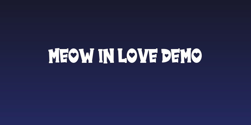 Meow in Love Demo Social Header