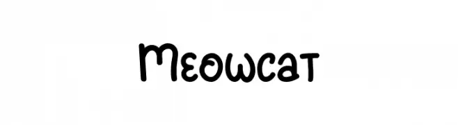 Meowcat  免费字体下载