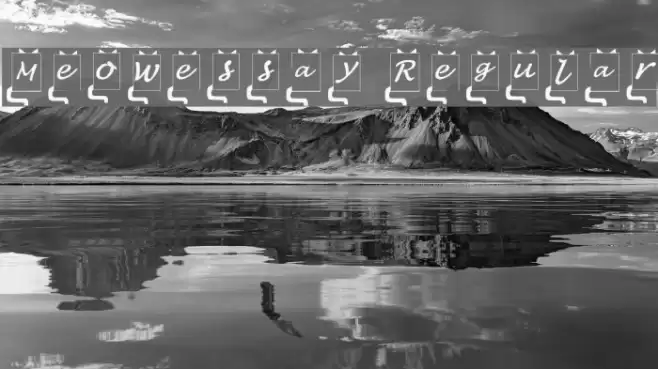 Meowessay Regular Font examples