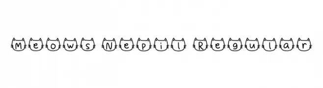 Meows Nepil Regular  Descarca Fonturi Gratis
