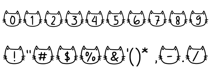 Meows Nepil Regular Font OTHER CHARS