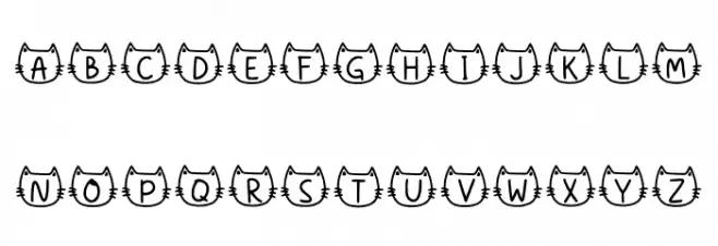 Meows Nepil Regular Fonte MAIÚSCULAS