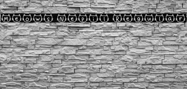 Meows Nepil Regular خط examples