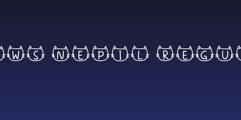 Meows Nepil Regular Social Header