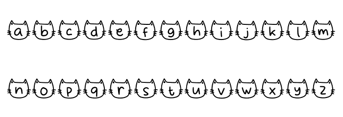 Meows Nepil Regular Font LOWERCASE