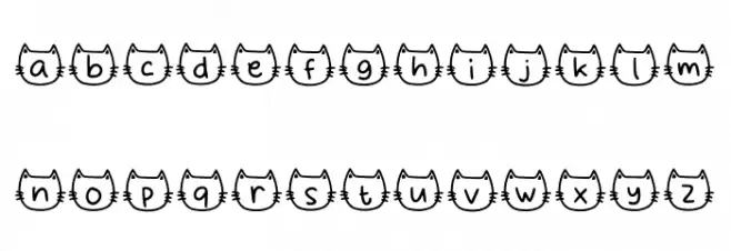 Meows Nepil Regular خط أحرف صغيرة
