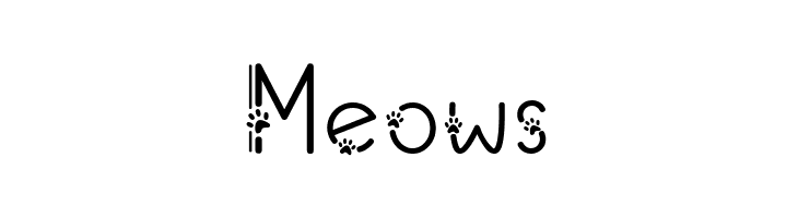 Meows Schriftart