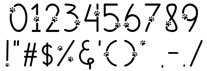 Meows Font OTHER CHARS