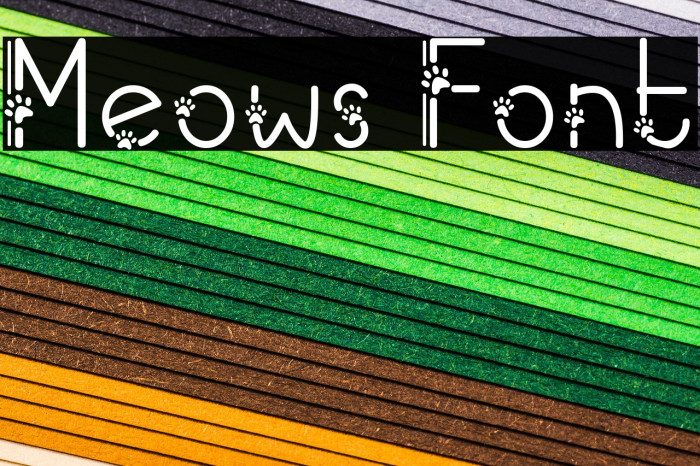 Meows Font examples