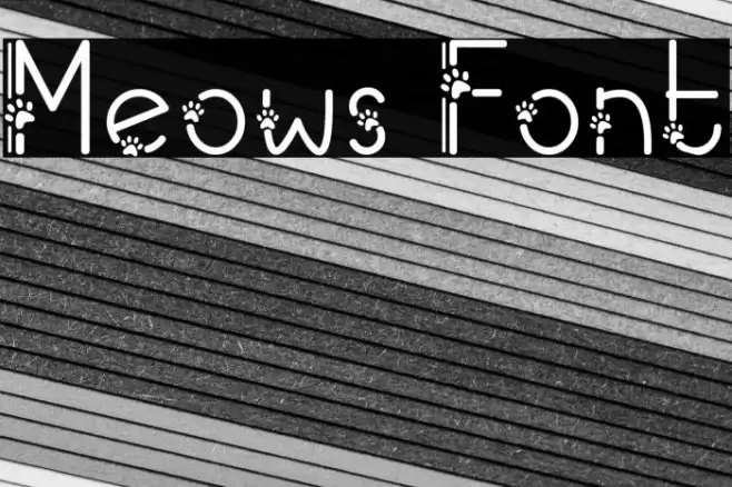 Meows Caratteri examples