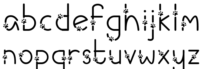 Meows Font LOWERCASE