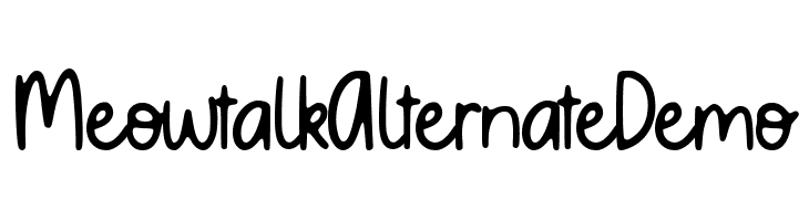 Meowtalk Alternate Demo  Descarca Fonturi Gratis