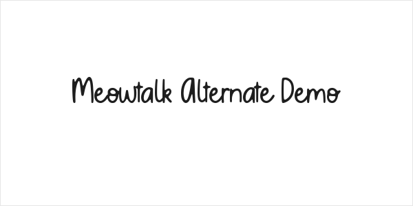 Meowtalk Alternate Demo Logo