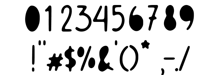 Meowtalk Spilled Demo Font OTHER CHARS