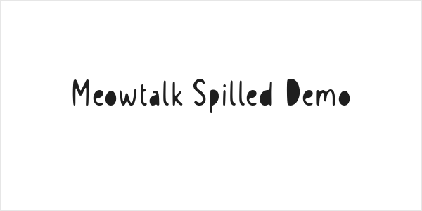Meowtalk Spilled Demo Logo