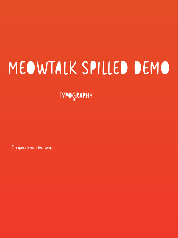 Meowtalk Spilled Demo Poster