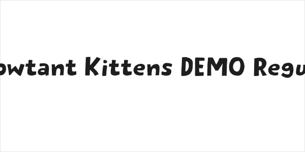 Meowtant Kittens DEMO Regular Logo