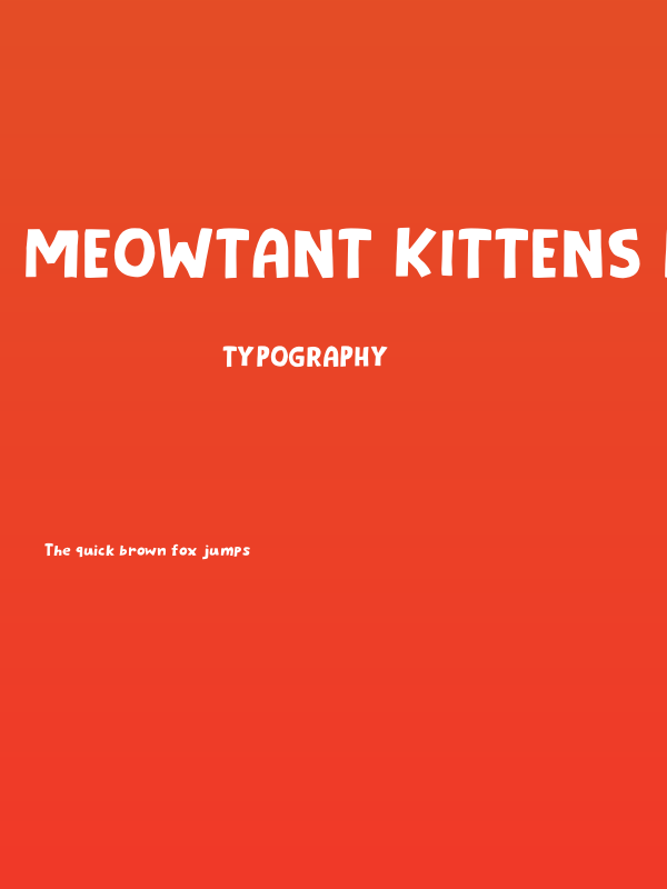 Meowtant Kittens DEMO Regular Poster