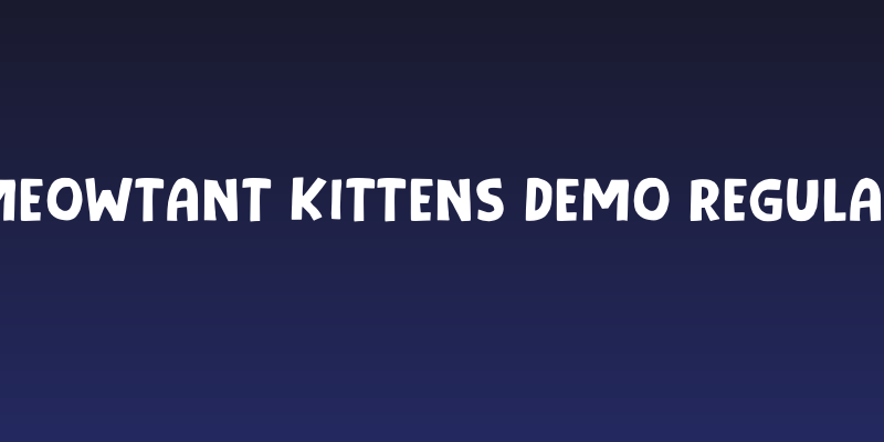 Meowtant Kittens DEMO Regular Social Header