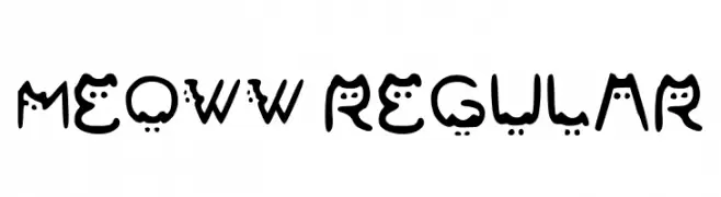 Meoww Regular  Frei Schriftart Herunterladen