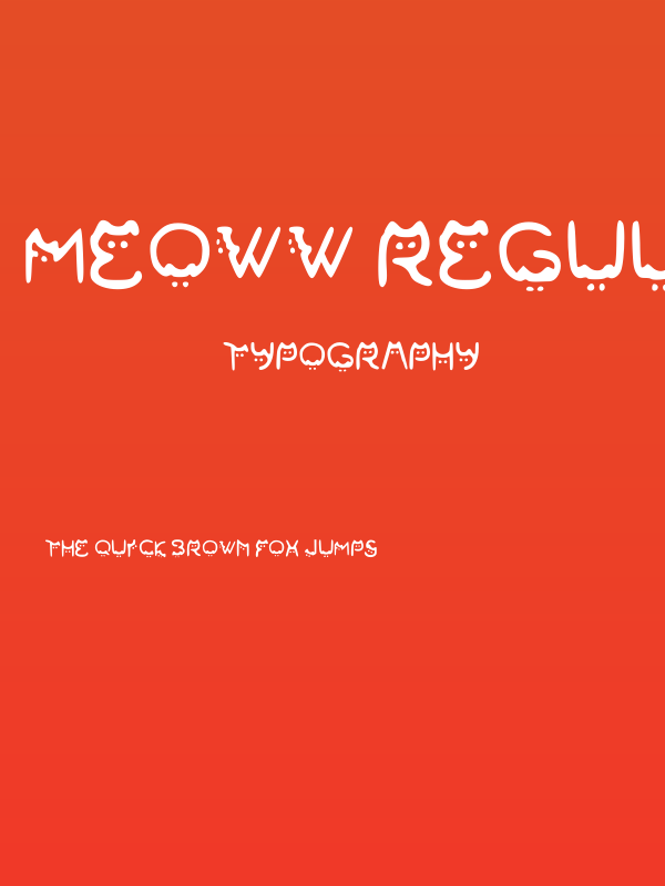 Meoww Regular Poster
