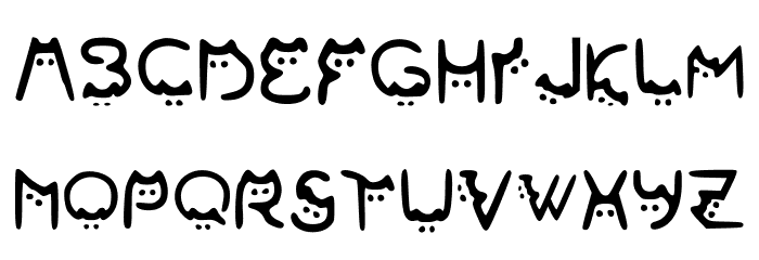 Meoww Regular Font LOWERCASE