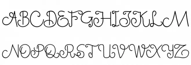 MephisticaRegular 字体 大写