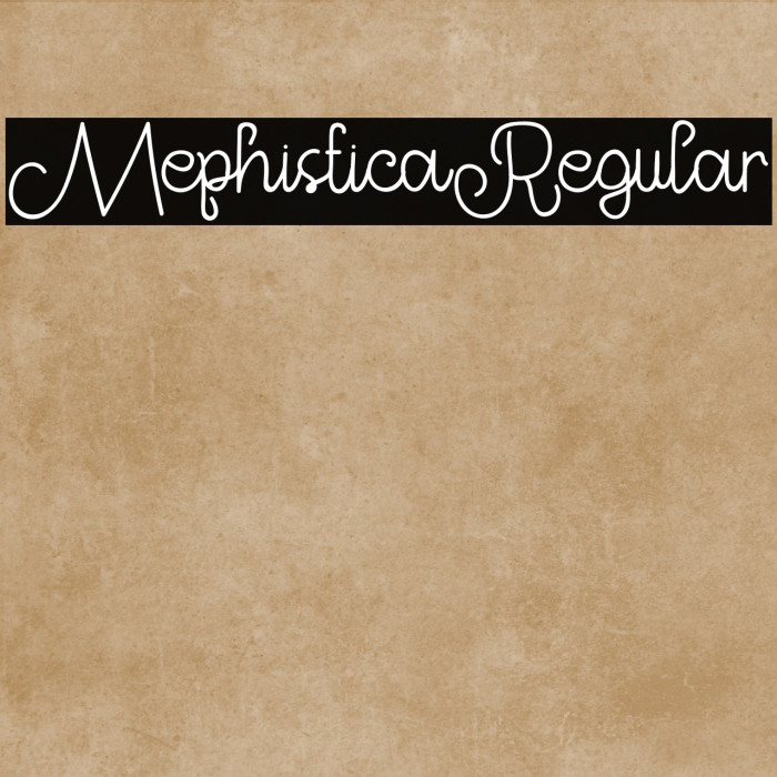 MephisticaRegular Example 2
