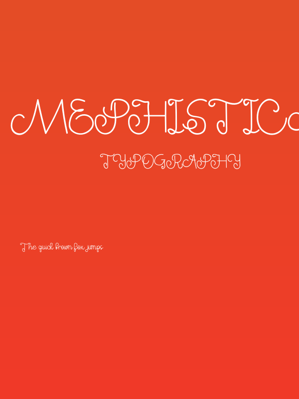 MephisticaRegular Poster