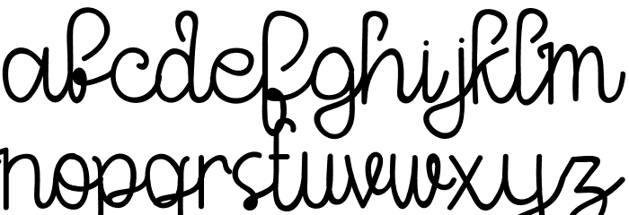 MephisticaRegular Font LOWERCASE