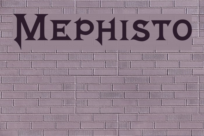 Mephisto!` Font examples