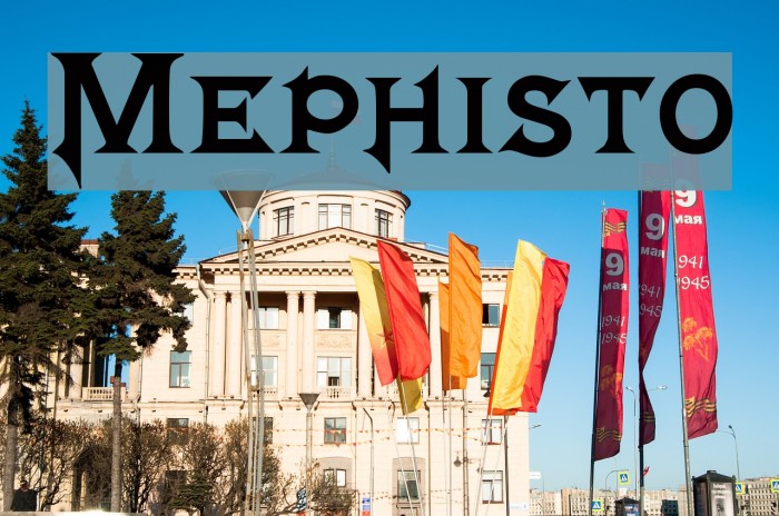 Mephisto!` Font examples
