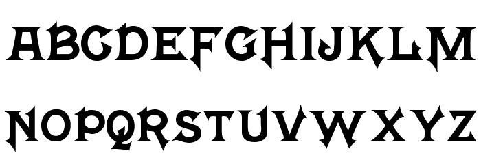 Mephisto!` Font LOWERCASE