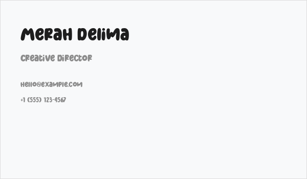 Merah Delima Business Card