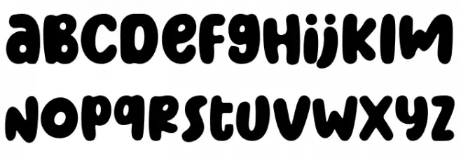 Merah Delima Font LOWERCASE