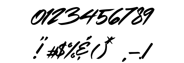 MerahbBush Font OTHER CHARS