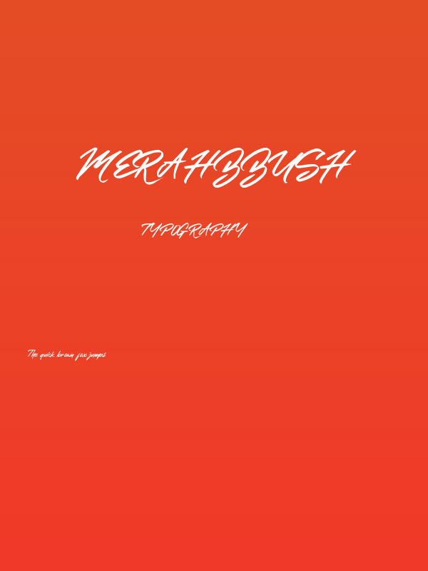 MerahbBush Poster