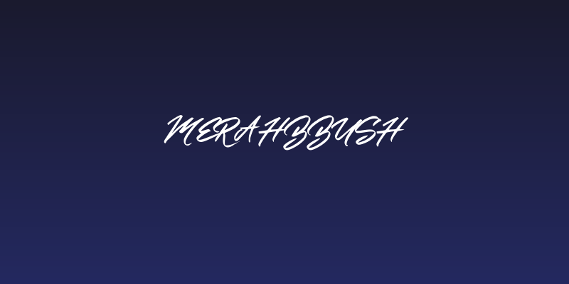 MerahbBush Social Header