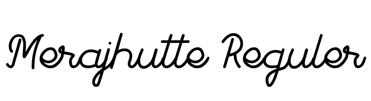 Merajhutte Reguler  لخطوط تنزيل