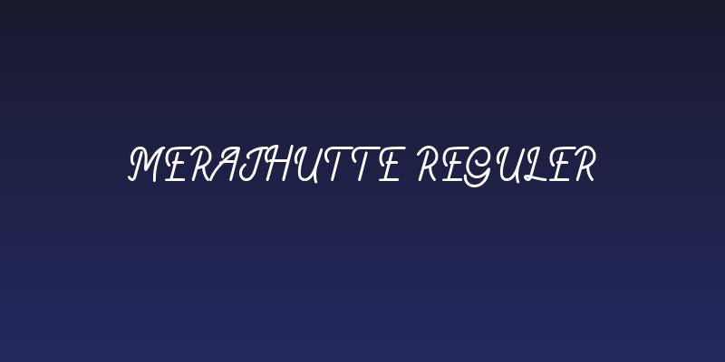 Merajhutte Reguler Social Header