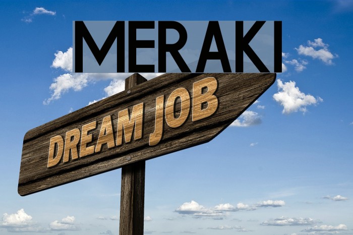 Meraki Font examples